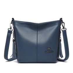 Женская кожаная сумка 8661-1 BLUE