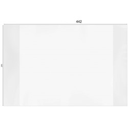 Обложка ПВХ 110мкм (15.32) 295*442мм, для учеб. и тетради А4, конт.карт, атласов
