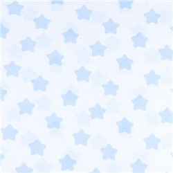 Ткань на отрез бязь плательная 150 см 1737-А/3 цвет голубой