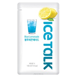Напиток со вкусом лимонада Blue Lemonade Ice Talk, Корея, 190 мл