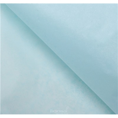 Бумага упаковочная тишью Голубой 50х66 см., 10 шт. Premium Quality
