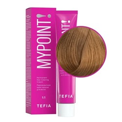 TEFIA Mypoint 8.3 Перманентная крем-краска для волос / Светлый блондин золотистый, 60 мл
