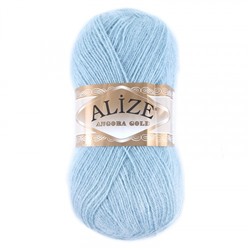 Пряжа для вязания Ализе AngoraGold (20%шерсть, 80%акрил) 100гр цвет 114 мята