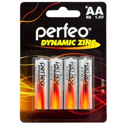 Батарейка R6 "Perfeo Dynamic Zinc", на блистере BL4