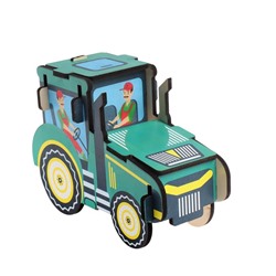 3D пазл-конструктор «Трактор»