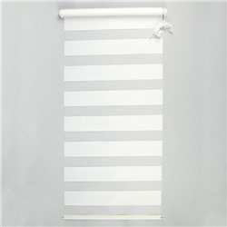Штора-ролет «День и Ночь», размер 50х160 см, цвет белый