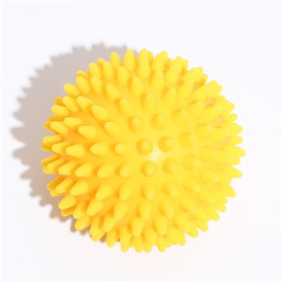 Игрушка "Мяч массажный" №2, 7,7 см,  жёлтая