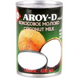 Кокосовое молоко 17-19% AROY-D, 400 мл.