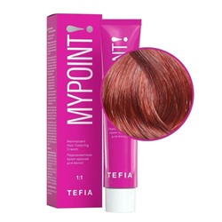 TEFIA Mypoint 6.4 Перманентная крем-краска для волос / Темный блондин медный, 60 мл