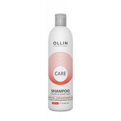 Ollin Шампунь, сохраняющий цвет и блеск окрашенных волос / Care, 250 мл
