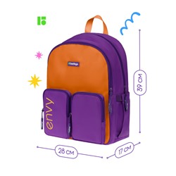 Рюкзак Berlingo Envy оранжевый (RU09194) 39*28*17см, 2 отделения, 4 кармана, уплотненная спинка