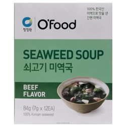 Суп быстрого приготовления с морской капустой и говядиной Daesang, Корея, 84 г