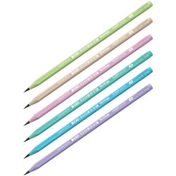 Карандаш ч/гр. BERLINGO "Flexy Pastel" HB, с ластиком, пластиковый корпус (BP01014) трехгранный