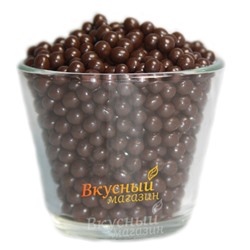 Декор Драже шоколадное темный шоколад Кранч Crunchy Beads Dark Irca, 100 гр.