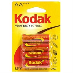 Батарейка R6 "Kodak Super Heavy Duty", на блистере BL4