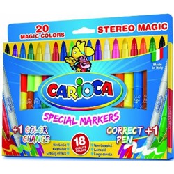 Фломастеры изменяющие цвет Carioca Magic 18цв (Артикул: 29928)