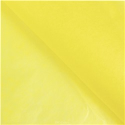 Бумага упаковочная тишью Желтая 50х66 см., 10 шт. Sadaf