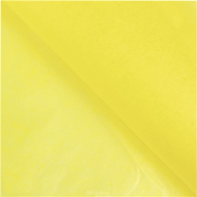 Бумага упаковочная тишью Желтая 50х66 см., 10 шт. Sadaf