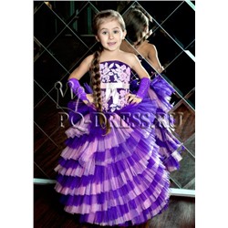 Платье нарядное арт.UA-028, цвет фиолет с розовым