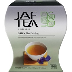 JAF TEA. Зеленый. Earl Grey 100 гр. карт.пачка