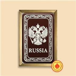 Герб Russia в рамке 160 грамм