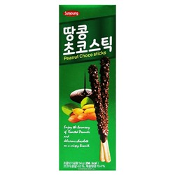 Соломка в шоколаде с арахисом Sunyoung (3 шт.), Корея, 54 г Акция