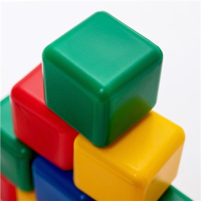 Набор цветных кубиков, 12 штук, 4 х 4 см