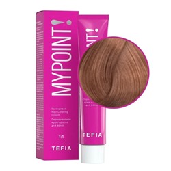 TEFIA Mypoint 8.85 Перманентная крем-краска для волос / Светлый блондин коричнево-красный, 60 мл