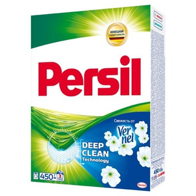 Стиральный порошок Persil Deep Clean, свежесть Vernel, автомат, 450 г