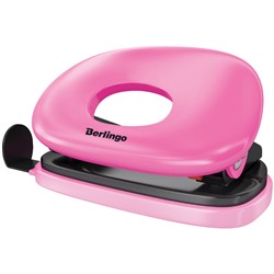 Дырокол Berlingo "Round" на 10 листов, пластик, розовый (DDp_10103)