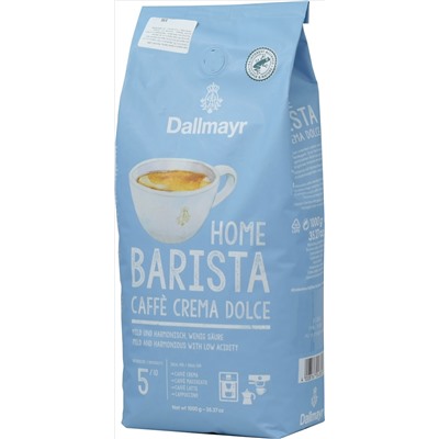 Dallmayr. Home Barista Caffe Crema Dolce (зерновой) 1 кг. мягкая упаковка