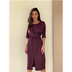 5856 Платье с перекрутами в цвете Purple