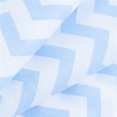 Ткань на отрез бязь плательная 150 см 1692 цвет голубой