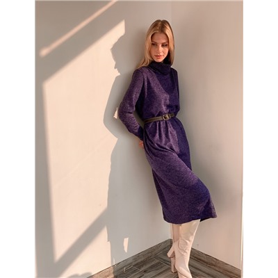 2916 Платье-свитер фиолетовое