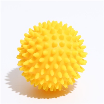 Игрушка "Мяч массажный" №2, 7,7 см,  жёлтая