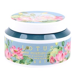 Jigott Увлажняющий крем для лица с экстрактом лотоса / Lotus Flower Moisture Cream, 100 мл