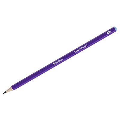 Карандаш ч/гр. BERLINGO "Sketch Pencil" H, без ластика (SP12008) заточенный