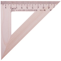 Треугольник деревянный 11см 45° (С138) "Можга"