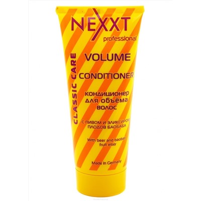 Nexxt Кондиционер для объема волос c пивом и эликсиром плодов баобаба, 250 мл