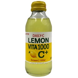 Безалкогольный негазированный витаминизированный напиток с лимоном Daily-C Lotte, Корея, 140 мл
