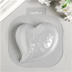 Пластиковая форма "Сердце на молнии"