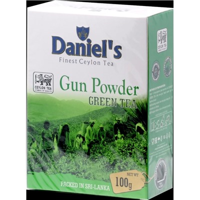 Daniel's. Gun Powder green tea 100 гр. карт.пачка