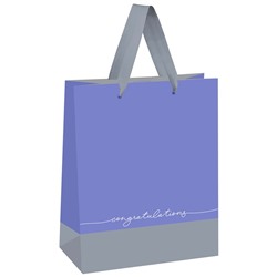 Пакет подарочный MESHU 18х23х10см (MS_45746) "Duotone. Gray-lavender" фольга, матовая лам.