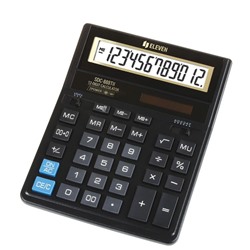 Калькулятор настольный ELEVEN SDC-888TII, 12-разрядный, 158*203мм, черный