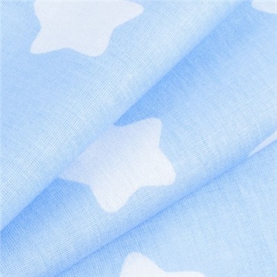 Ткань на отрез бязь плательная 150 см 1737/3 цвет голубой