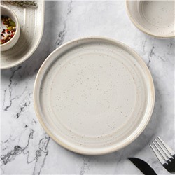 Тарелка десертная Magistro Urban, 18,5×1,6 см, цвет белый с чёрным