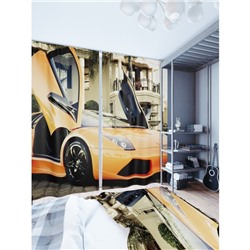 Фотошторы «Спортивное авто», размер 150 × 260 см, димаут