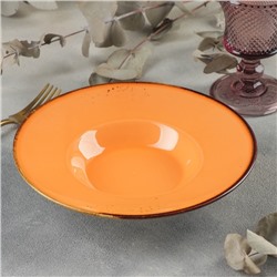 Тарелка для пасты Magistro «Церера», 160 мл, d=21 см, цвет оранжевый