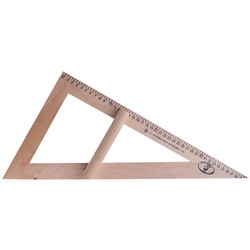 Треугольник деревянный классный (С364) 30гр.