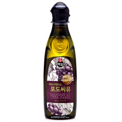 Масло из виноградных косточек CJ Beksul, Корея, 500 мл,